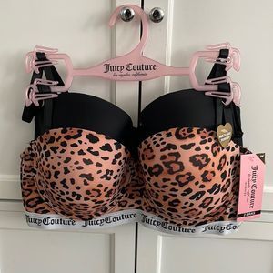 Juicy Couture Black/Leopard MultiWay Push Up Bras